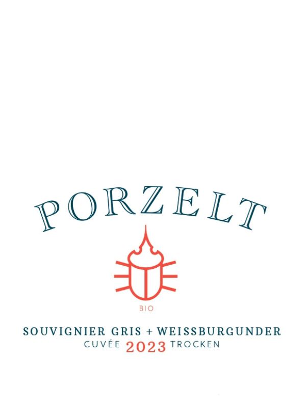 Details für Porzelt Souvignier Gris + Weissburgunder PIWI trocken 2023 Gutswein Bio ansehen Porzelt Souvignier Gris + Weissburgunder PIWI trocken 2023 Gutswein Bio blauWein